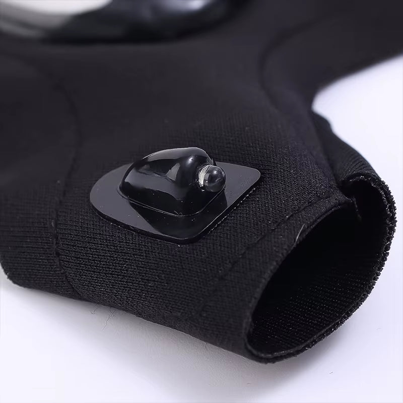 Motorcycle Cycling Gloves Fishing Gloves with LED Flashlight Night Light Waterproof Outdoor Repairing Glove Moto Accessories