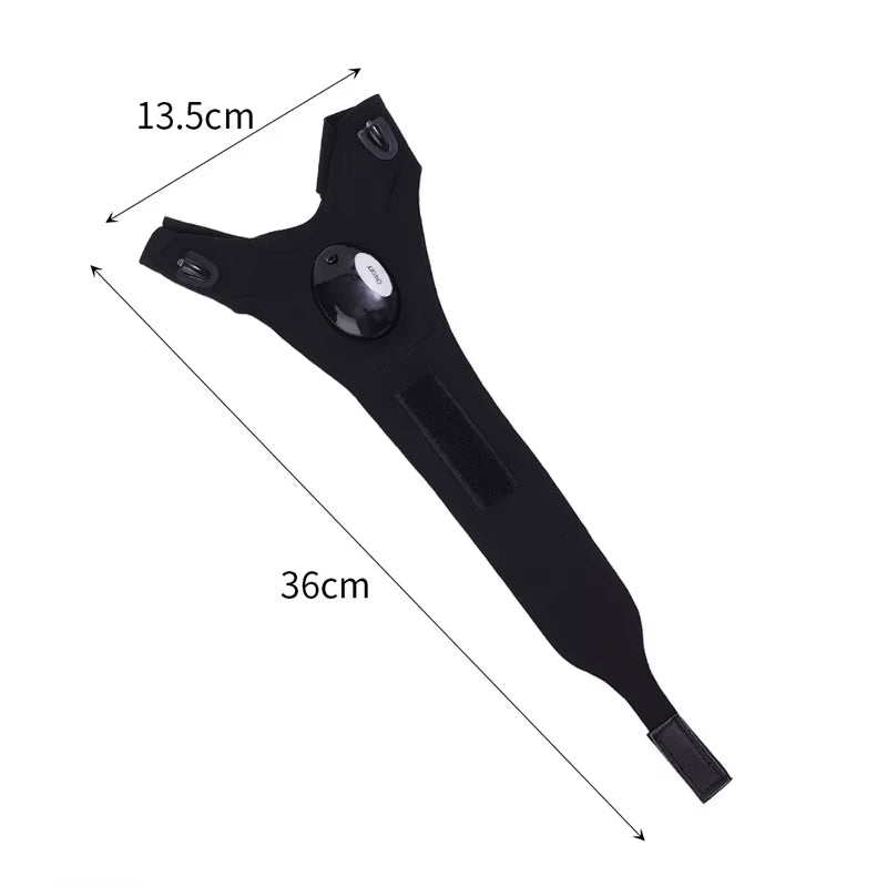 Motorcycle Cycling Gloves Fishing Gloves with LED Flashlight Night Light Waterproof Outdoor Repairing Glove Moto Accessories