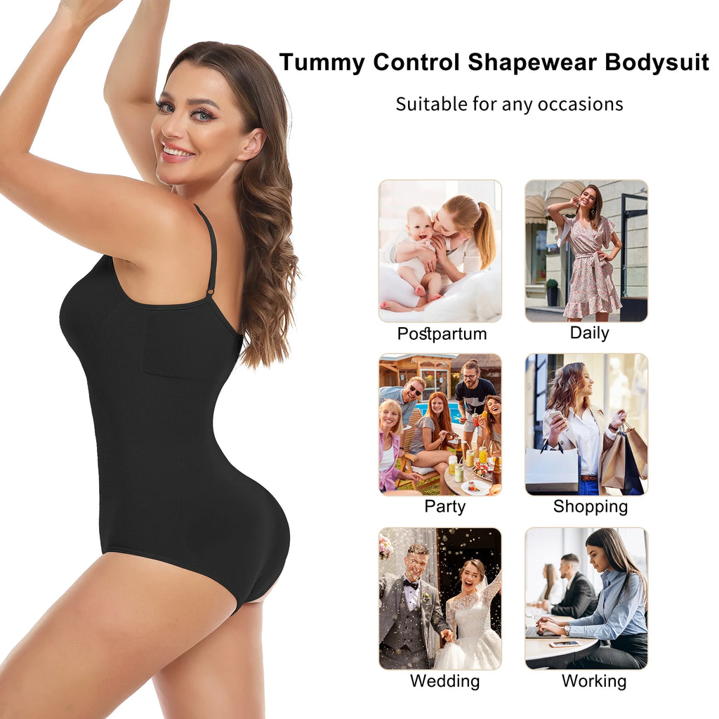 Shapewear for Women Tummy Control Body Shaper Snatched Waist Body Suit
