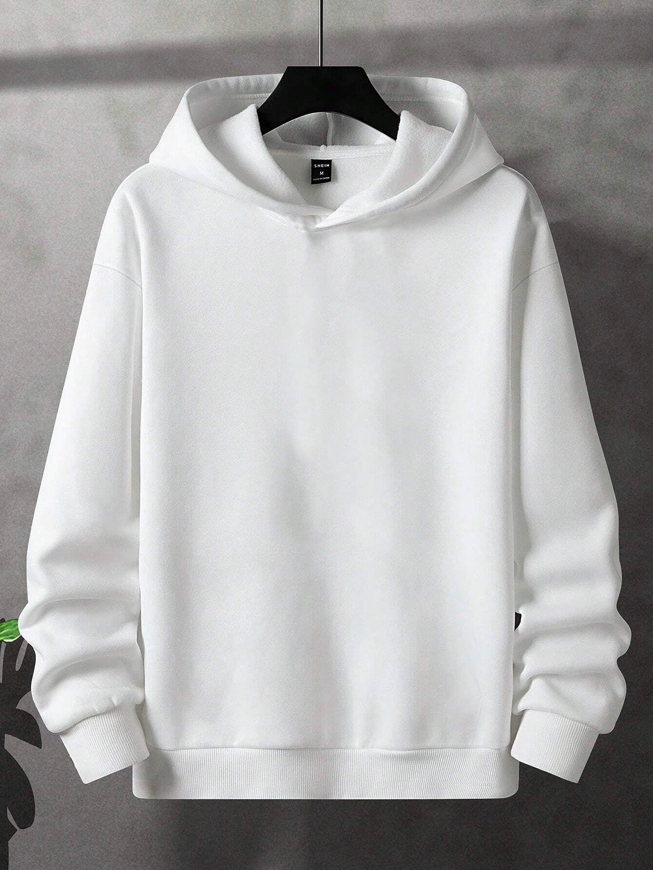 Manfinity Homme Men Ultra Loose Fit Moon & Planet Printed Hoodie, Fall, Long Sleeve Top